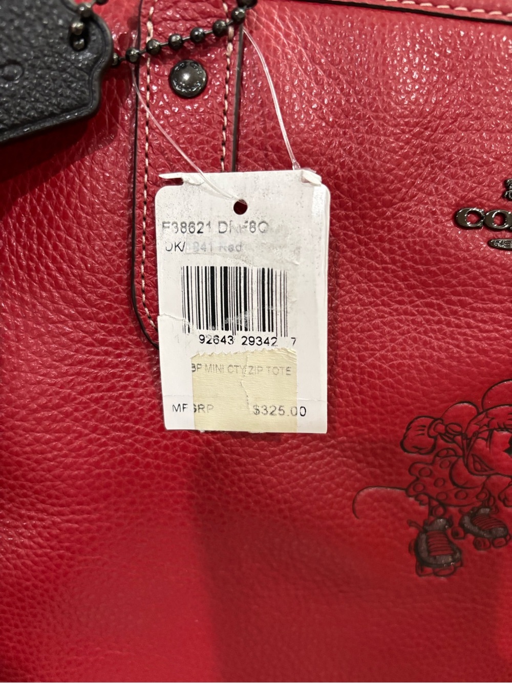 Coach Disney x Minnie Mouse City Zip Tote - Picture 11 of 12